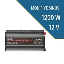 LEXRON 1200W-12V Modifiye Sinüs İnverter