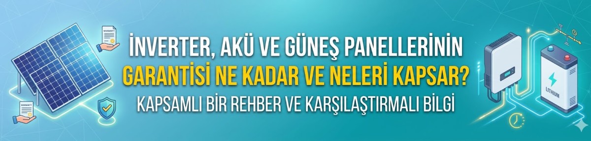 İnverter Akü Güneş Panellerinin Garantisi Ne Kadar ve Neleri Kapsar?