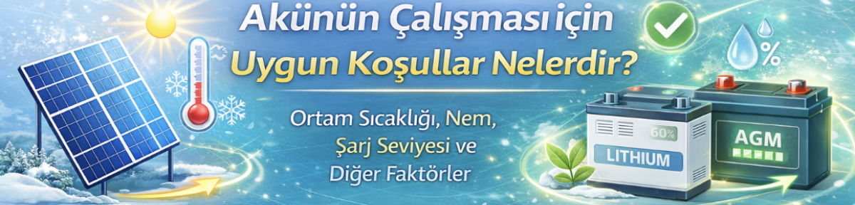 Akünün Çalışması için Uygun Koşullar Nelerdir?